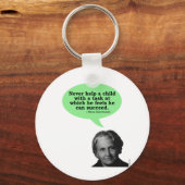 Maria Montessori Quote Sleutelhanger (Voorkant)