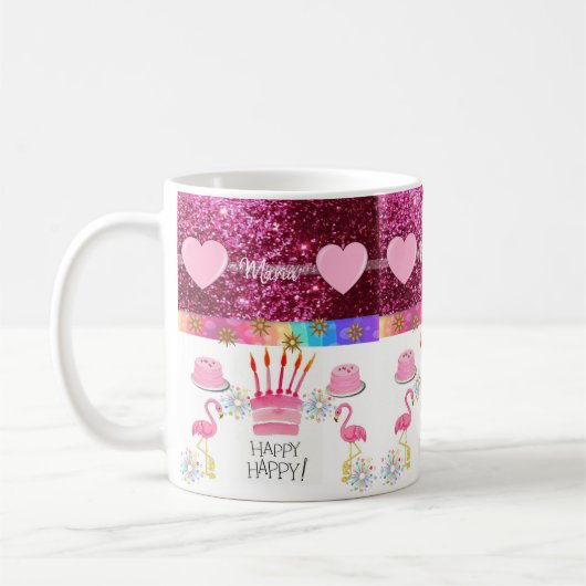 Maria Mug Joyeux Anniversaire Mug (Gauche)