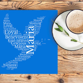 Maria Naam Cloud Poster