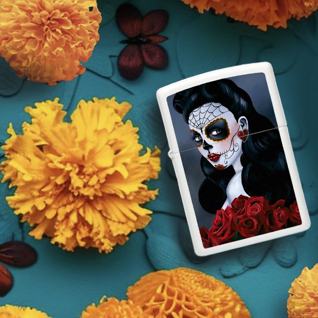 Maria Sugar Skull Red Roses (Creator heeft geüpload)