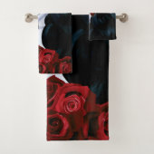 Maria Sugar Skull Red Roses Bad Handdoek (Insitu)