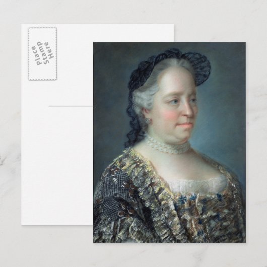Maria Theresa, Empress of Austria, 1762 Briefkaart (Voorkant / Achterkant)
