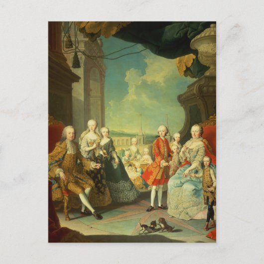Maria Theresa en haar Husband Briefkaart (Voorkant)