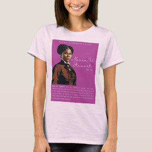 Maria W. Stewart - Cijfers in de Amerikaanse gesch T-shirt