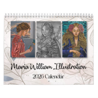 Maria William Illustratie 2026 kalender