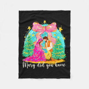 Maria Wist Je Dat Christelijke Kerststal Kerstmis Fleece Deken