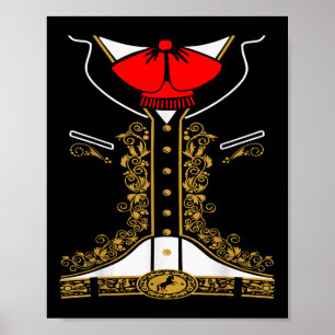 Mariachi Charro Mexican Costume for Cinco de Mayo Poster