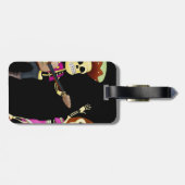 Mariachi Dancing Couple Day of the Dead Bagagelabel (Achterkant horizontaal)