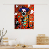 MARIACHI DIA DE LOS MUERTOS POSTER (Keuken)
