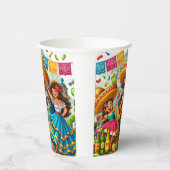 Mariachi Fiesta Papieren Bekers (Links)