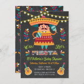 Mariachi Mexcian Fiesta Baby shower invitation (Devant / Derrière)