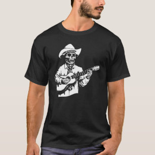 Mariachi Skeleton Dia de Los Muertos Mexican Day O T-shirt