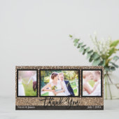 Mariage 3 Photo Bronze Parties scintillant Merci (Debout devant)