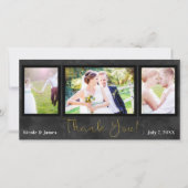 Mariage 3 Photo Image Merci Or Noir (Devant)