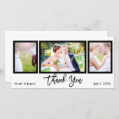 Mariage 3 Photo Image Noir Blanc Merci (Devant / Derrière)