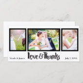 Mariage 3 Photo Love & Merci Script Merci (Devant / Derrière)