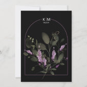 Mariage à arc fleuri doux menu Lilac ID998 (Dos)