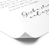 Mariage à barre de gâteaux Panneau à imprimer Déco (Coin)
