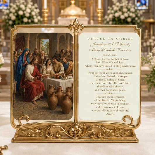 Mariage à Cana faveur de prière de mariage catholi