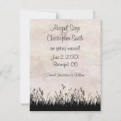 Mariage à cheval Équitation Save the Date (Dos)