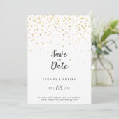Mariage à confettis dorés, Save The Date (Debout devant)