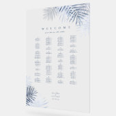 Mariage à feuilles de palme luxuriantes, siège ble (Angle)