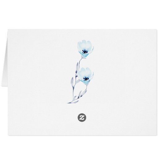 Mariage à fleurs d'anémone bleu ciel (Dos Horizontal)