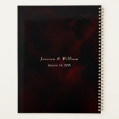 Mariage à fleurs noir rouge chic (Dos)