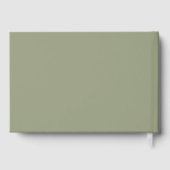 Mariage à huile moderne Sage vert et argent (Verso)