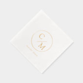 Mariage à huile Monogramme du cadre circulaire (Droite)