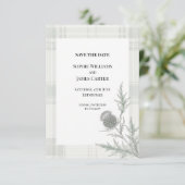 Mariage à la Chardon Monochrome Save The Date (Debout devant)