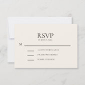 Mariage à la crème rose pâle RSVP (Devant)
