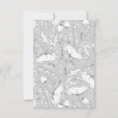 Mariage à la main des Fleurs sauvages RSVP (Dos)