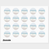 Mariage à la Plage | Autocollant de remerciement (Feuille)