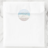 Mariage à la Plage | Autocollant de remerciement (Sac)