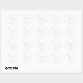 Mariage à la Plage | Autocollant Merci (Feuille)