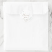 Mariage à la Plage | Autocollant Merci (Sac)