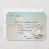 Mariage à la plage, Verre, Escarpins Carte de demo (Dos)