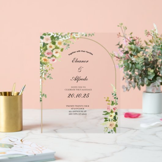 Mariage à la rose aquarelle (Mariage)