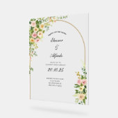 Mariage à la rose aquarelle (Angle)