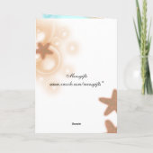 Mariage à la tangerine bleue MERCI (Dos)