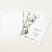 Mariage à la verdure d'eucalyptus à l'aquarelle (Devant avec enveloppe)