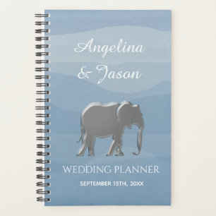 Mariage à l'aquarelle bleu poussiéreux