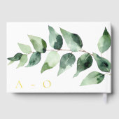 Mariage à l'aquarelle Eucalyptus | Blanc (Verso)