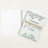 Mariage à l'aquarelle Eucalyptus Vert Sauge (Devant avec enveloppe)