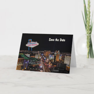 Mariage à Las Vegas Carte "Save the Date"