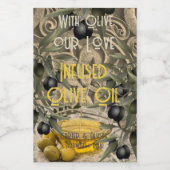 Mariage à l'huile d'olive préférez les Étiquettes (Étiquettes simples)