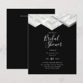 Mariage à moindre budget FLYER Invitation Glam Dec (Devant / Derrière)