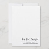 Mariage à Paris Black Damask Invitation (Dos)