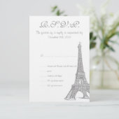 Mariage à Paris Carte RSVP (Debout devant)